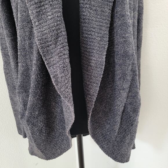 Barefoot‎ Dreams CozyChic Lite Gray Wrap Open Front Cardigan Sz XS / Small - Picture 6 of 14